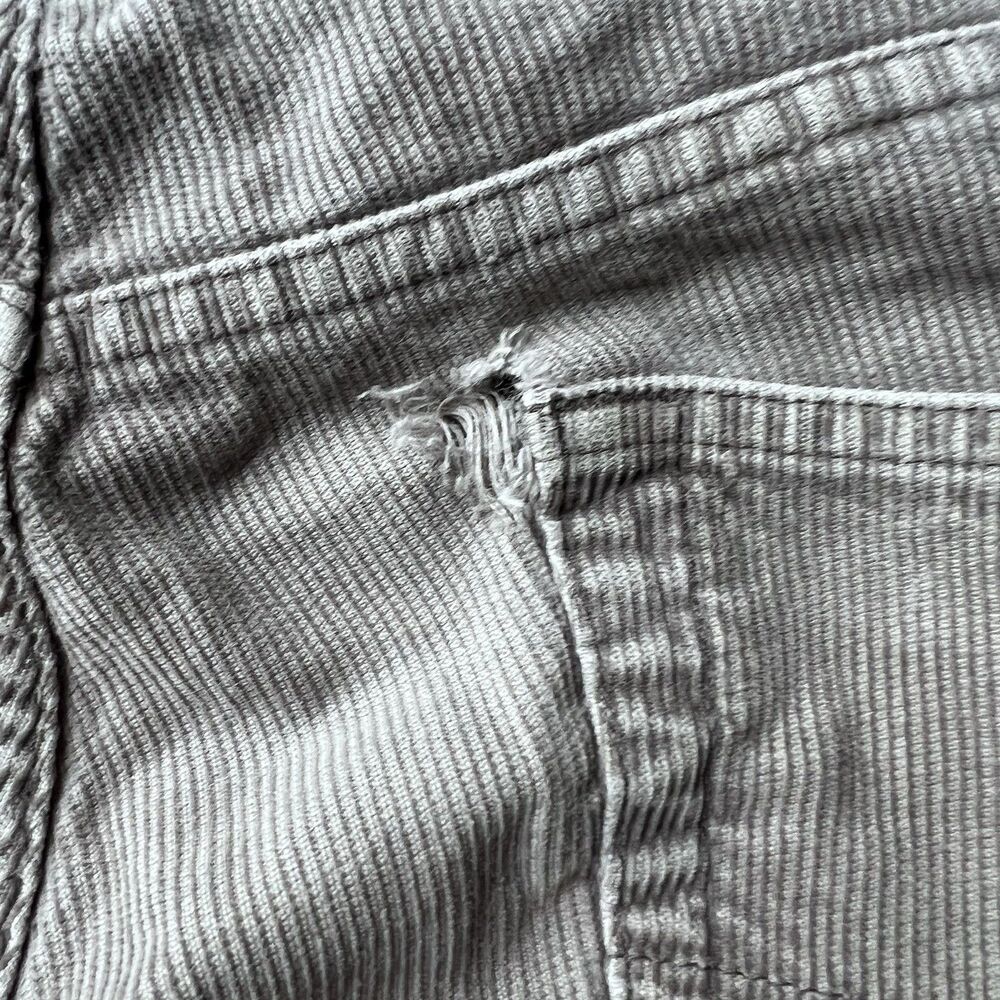 Patagonia 100% Organic Cotton Grey Corduroy Straight Leg Pants Men's 30x32 READ - Picture 11 of 12
